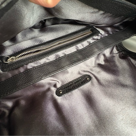 Vintage Diesel Space Y2K Liquid Space Leather Hoop Circle Round Bag - Picture 9 of 17